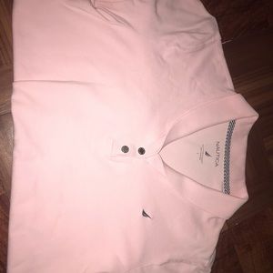 Pink nautical polo shirt
